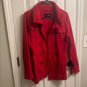 Hurley Bold Red Pea Coat